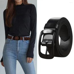 Belts Luxury Design Business Leather Belt Retro Versatile Casual Pin Buckle Waistband Waist Strap