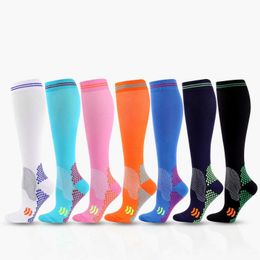 Socks Hosiery Compression Socks For Men Women Running Cycling Gyms Nylon Sports Socks Medical Care Elasticity Prevention Of Varicose Veins New Y240504