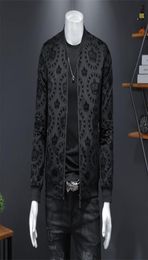 Crown Vintage Jacket Men Spring s Korean Slim Club Outfit Bomber Black Print Jaqueta Masculina 2109048536789