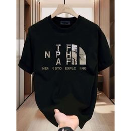 Designer Luxury northfaces Classic summer cotton American leather short sleeve T-shirt young men and women trends comfortable trend brand street loose everything