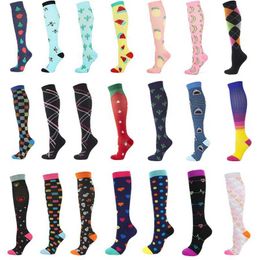 Socks Hosiery Unisex Compression Stockings Varicose veins Leg Muscle Pressure Soothing Nylon Kn Socks 15-20 mmHg Compression Socks Dropship Y240504