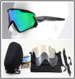 Widn Jacketer 7072 Cycling Glasses Outdoor Sports Windproof Sunglasses TR90 Three Lenses With Case Cloth 14 Colors3154181