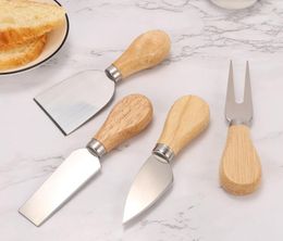 Cheese Tools Pizza Bread Cake Cutter Butter Knife Stainless Steel Cheese Spreader Fork Cutter