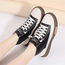 Boots With Ties Without Heel Women High Top Sneakers Ladies Flat Shoes Sport Health Items Tenni 2024 Unique On Offer