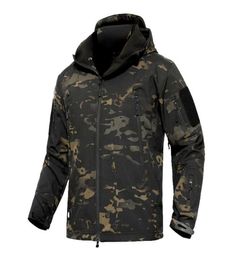 TAD Winter Thermal Fleece Army Camouflage Waterproof Jackets Men Tactical Military Warm Windproof Jackets Multicolor 5XL Coat C1002570606