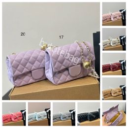 2024 CH Tweed Fashion Classic Double Flap Bags Matelasse Chain Cross Body Shoulder Famous Luxury Classic Designer Quilted Purse Handbag