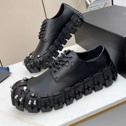 Praddas Pada Prax Prd Toe Dress Round Shoes Neutral Derby Mens Lace-up Wedding Genuine Leather Sneaker Casual Non-slip Male OZQX