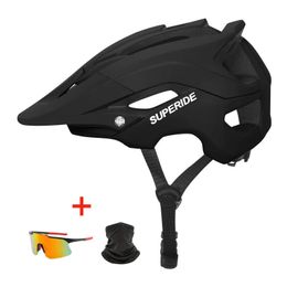 SUPERIDE Outdoor Breathable Riding Cycling Helmet Integrally-molded XC MTB Bicycle Ultralight Mountain Road Bike 240428