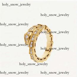 Bulgarie Jewellery Diamond Set Snake Bone Ring Luxury Jewellery Bulgarie Bracelet 18Ct Gold Ring A High Quality Bulgarie Necklace Jewellery Gift For Women 7139