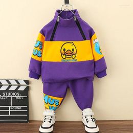 Clothing Sets Spring Autumn Kids Sports Boys Girls Patchwork Sweatshirt Pants 2PCS Suits Costume Children's Tracksuit 2-10Year