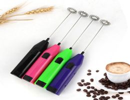 Handheld Stainless Steel Coffee Milk Frother Foamer Tools Drink Electric Whisk Mixer Battery Operated Kitchen Egg Beater Stirrer D9589566