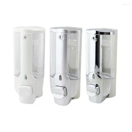 Liquid Soap Dispenser Wall Mounted Manual Shampoo Body Wash Lotion Container Single Double Head