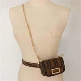 New Fashion Women Belt Waist Bag Fanny Packs Designers Leather Handbags Detachable Coin Purse Cute Chain Crossbody Bags2006