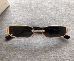 Sunglasses 2022 Brand Korean Designer Personality Women Metal Sun Glasses Classic Lady Small Frame Retro GW0021065011