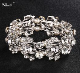 Miallo Rhinestone Alloy Bracelets Bangles Fashion Wedding Women Jewelry Accessories Bride Bangles Q07179086742
