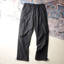 Men's Pants Cargo Quick Dry Waterproof Tactical Men Elastic Waist Loose Straight Work Long Trousers For Clothing