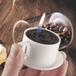 Wholesale Creative New Novelty Mini Coffee Cup Shape Lighter Gift Decoration Without Gas Lighter