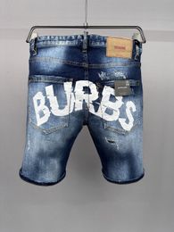 DSQ PHANTOM TURTLE Jeans Men Jean Mens Luxury Designer Skinny Ripped Cool Guy Causal Hole Denim Fashion Brand Fit Jeans Man Washed Pants 20462