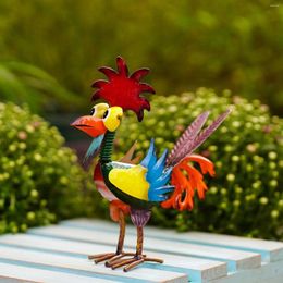 Decorative Figurines Cute Cartoon Bird Rooster Statue Gardening Micro Ornaments Yard Art Decor Christmas Decorations And Dropshiping