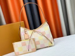 Series Damierlicious Carryall Colourful Square Classic Tote Bag Clutch Lattice Chess Handbag Purse Women Shoulder Bags Totes 46203