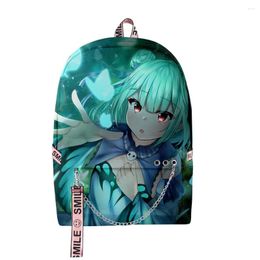 Backpack Fashion Youthful School Bags Unisex Hololive Uruha Rushia Travel 3D Print Oxford Waterproof Notebook Shoulder Backpacks