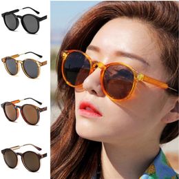 NEW Sun Glasses Unisex Retro Anti-UV Spectacles Round Frame Eyeglasses Classic Ornamental Goggle Fashion Sunglasses