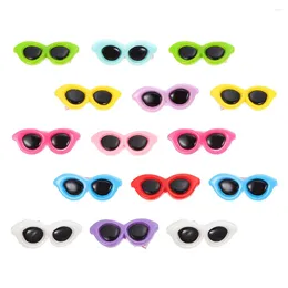 Dog Apparel Hair Barrettes Pet Glasses Hairpin Fashion Sunglasses Sunglass-shaped Hairpins