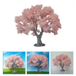 Decorative Flowers Model Tree Green Landscape Mini Plant Decorations Sand Table Fake Miniature Ornaments Plants Simulation Adornment