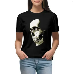 Women's Polos Skull With Eyes T-shirt Tops Tees Animal Print Shirt For Girls Plain T Shirts Women