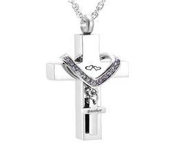 Memorial Jewellery Stainless Steel Cross for brother Memorial Cremation Ashes Urn Pendant Necklace Keepsake Urn Jewelry7524427