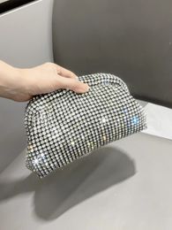 Luxury Designer Rhinestones Clutch Purse Bag for women handle bag Shoulder evening banquet 240430