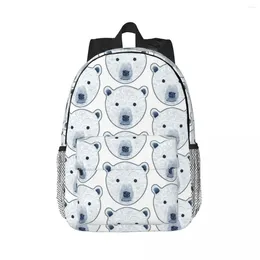 Backpack Polar Bear Portrait Backpacks Teenager Bookbag Casual Students School Bags Laptop Rucksack Shoulder Bag Large Capacity