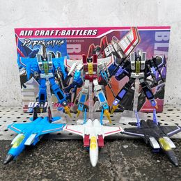 JINBAO Starscream Thundercracker Skywarp F15 FG01 DS01 DF06 Set Plane Anime Action Figure Model Transformation Robot Toys 240420