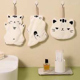 Towel Cute Kitchen Water Absorption Children Hand Bathroom Hanging Non-shedding Velvet Small Handkerchief