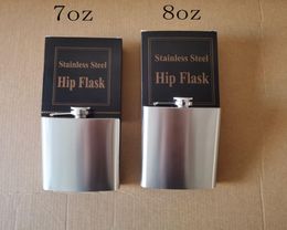 Customised 7oz 8oz stainless steel hip flask outdoor portable whiskey flagon men gift pocket hip flask KC070811023118