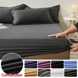 Cotton Fitted Sheet Mattress Cover Pad Protector King Double Warm Soft Bed Latex Mat Covers 150160180x200 240420