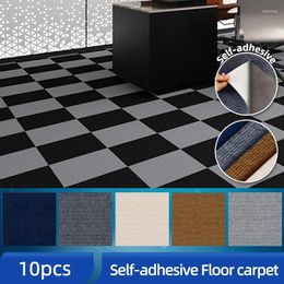 Carpets 10pcs Self-adhesive Carpet Square30x30cm Peel And Stick Removable Sticker For DIY Home Furnishing Wall Tiles Hallway Indoor