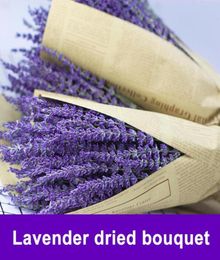 Dried Lavender Flower Bouquet Home Floral Decorative Branch Wedding Decoration Accessories FAS66719620