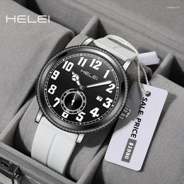 Wristwatches HELEI2024 Casual And Comfortable Models KHAKI FIELD Wild Series Multi-function Quartz Men's Watches