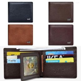 Wallets Large Capacity Men's Short Wallet Business Cowhide Multi-position Male Leather Purse Multi-function Retro Card Holders Travel