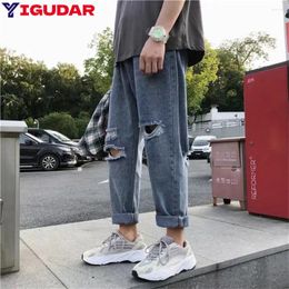 Women's Jeans Arrival Spring Summer Knee Hole Men Cowboy Hip Hop Streetwear Denim Skinny Clothes For Teenager Pencil Pants