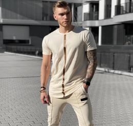 Quick Dry Running Shirt Gym Tshirt Sport T Shirt Men Fitness Bodybuilding Letter Printed Tshirt Male Workout Jogging Tees Tops8554256