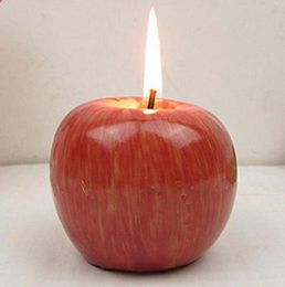 Whole new Christmas red apple shaped fruit fragrance candles family decoration wedding parties birthdays festive welcome 7822446