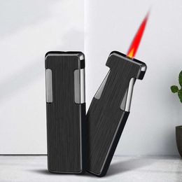Windproof Cigarette Lighter Red Flame Support Custom Lighter