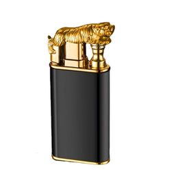 Wholesale Custom Lighters Butane Without Gas Tiger Dual Flame Cigarette Lighter