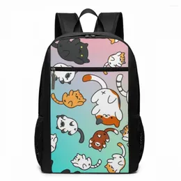 Backpack Neko Atsume Backpacks University Multifunction Bag Teenage Man - Woman High Quality Pattern Trendy Bags