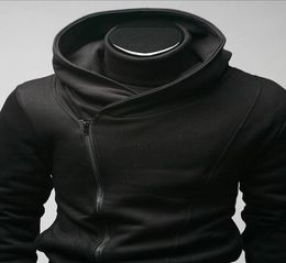 Qltrade_3 Hot sales Mens zip slim designed Hoodie Jacket ins black Top Coat6637516