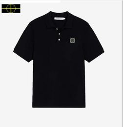 stone jacket island Men's polo shirts t-shirts tees men's embroidery short sleeve shirts designer polo shirts summer lapel button clothes cotton couple tops 08