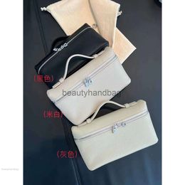 Loro Piano LP LorosPianasl Lp19 bag lunch Bai Baihe's same box bag One shoulder portable messenger bag Makeup bag Small box for ladies TA9Y