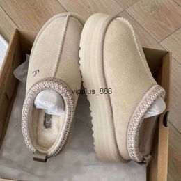 Женщина Tasman Chesut Fur Slides Sheecking Shearling Tazz Slippers Mul